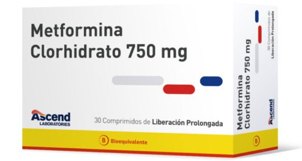 Metformina 750 mg x 30 comp LP Ascend